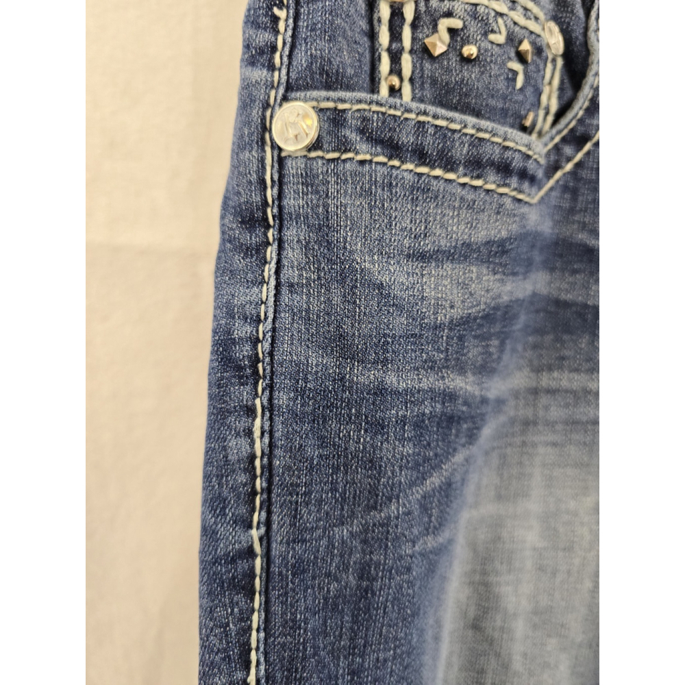 Rock And Roll Cowgirl Boyfriend Denim Jeans. Cot/span. Ladies Size 30x32 - Picture 8 of 14